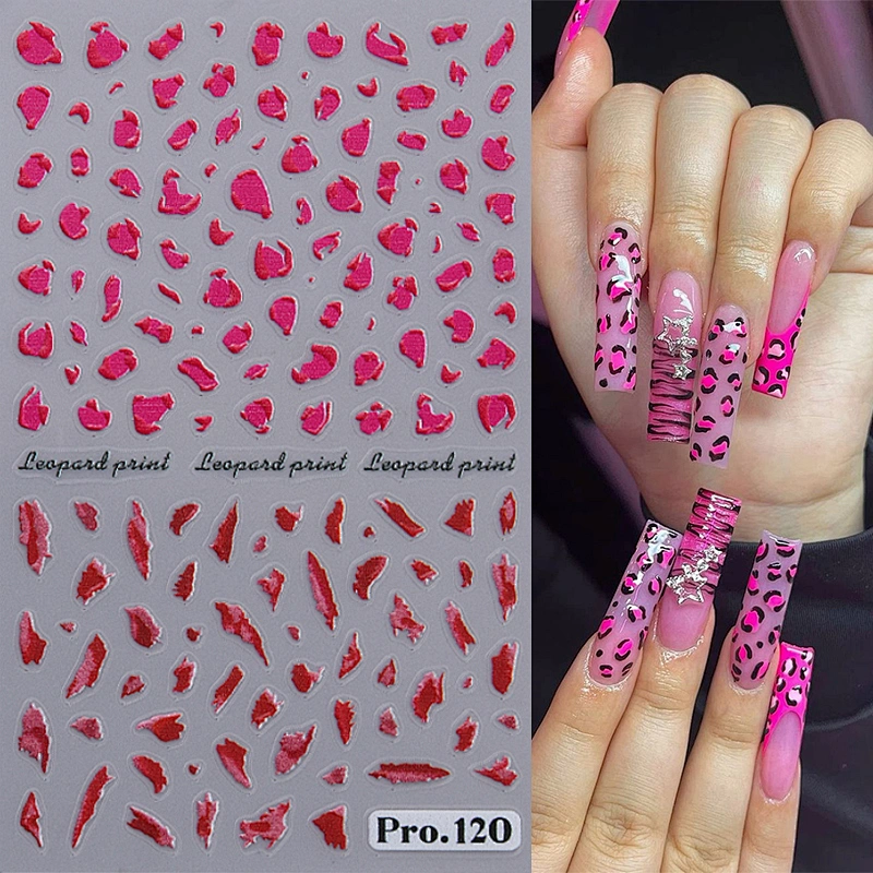 Unique Leopard Print Sweet and Spicy Nail Stickers